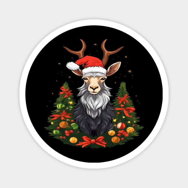 Goat Christmas Magnet by JH Mart